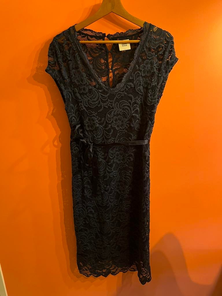Zwangerschaps feestjurk donkerblauw maat L Mamalicious, Kleding | Dames, Positiekleding, Gedragen, Jurk, Maat 42/44 (L), Blauw