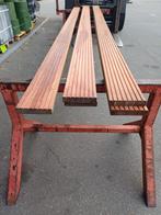 Geschaafde vlonderplank/dekdeel hardhout 28x145 nr. 658, Ophalen, Planken, Nieuw, Hardhout