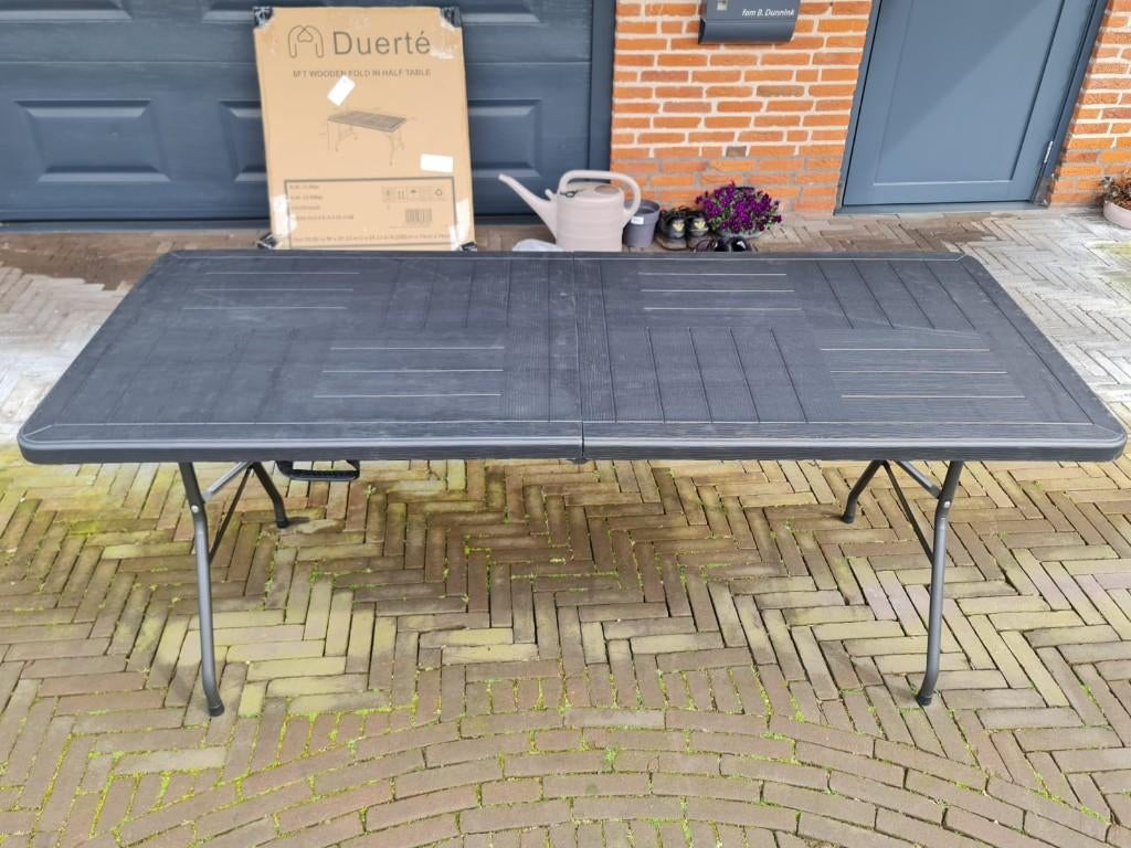Klaptafel te koop!, Ophalen of Verzenden, Zo goed als nieuw, Rechthoekig, Kunststof