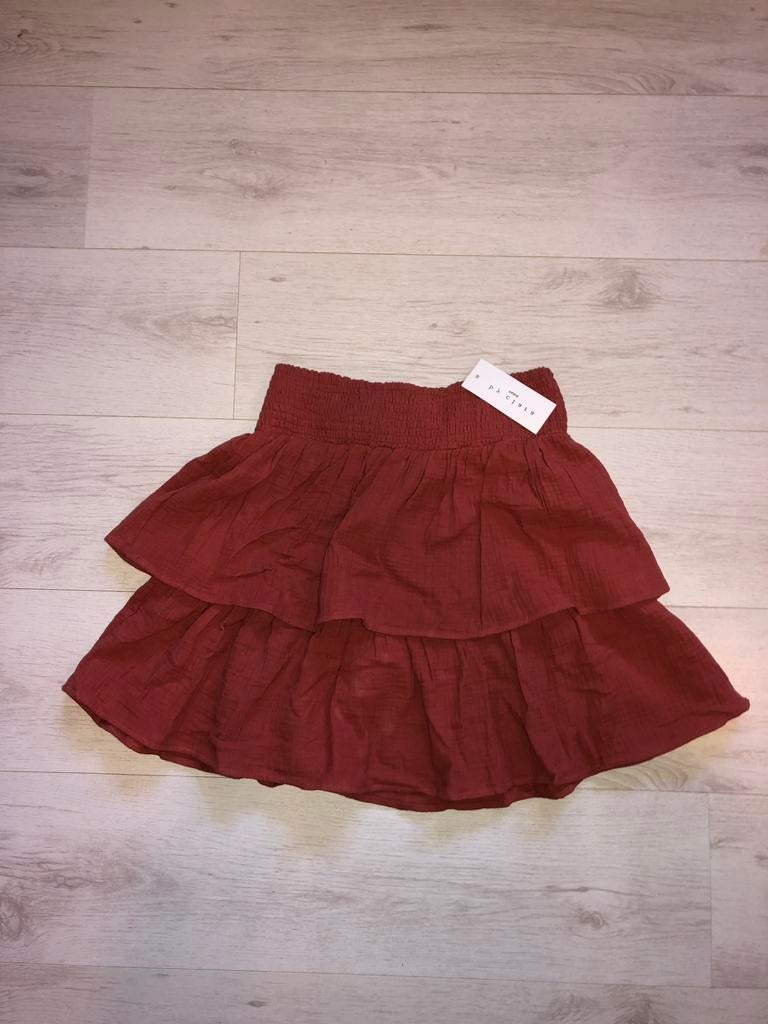 Bordeaux rode rok, Kleding | Dames, Rokken, Ophalen of Verzenden, Zo goed als nieuw, Maat 36 (S), Boven de knie
