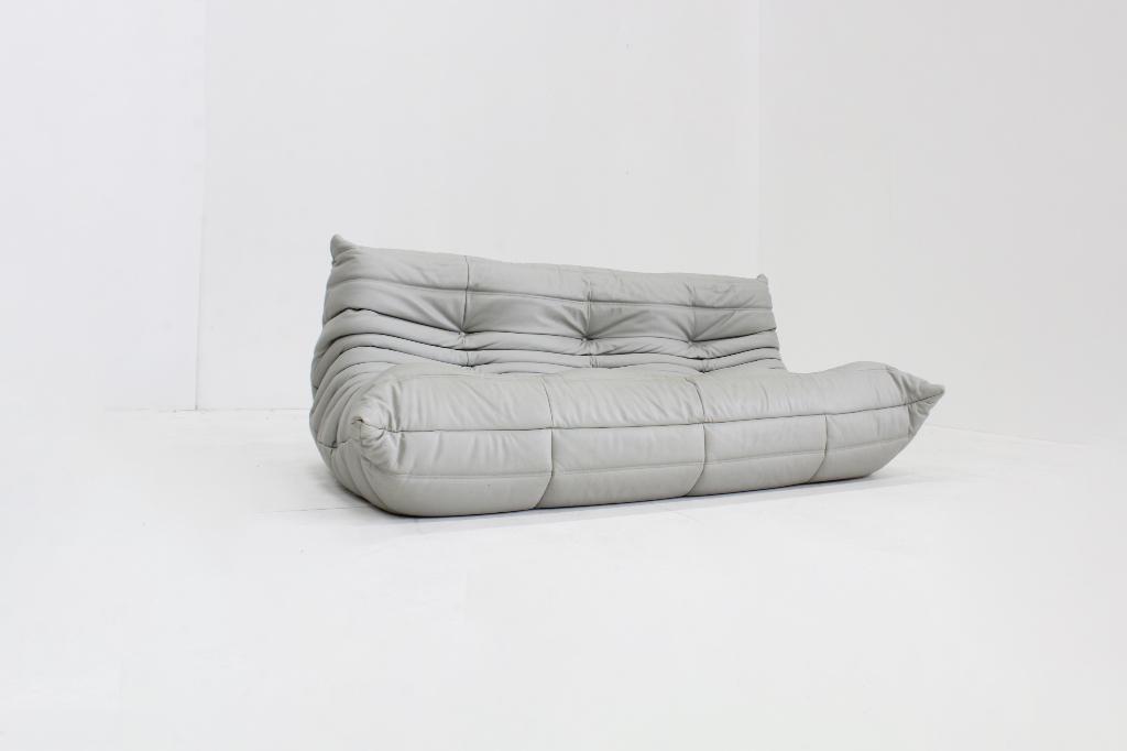 Vintage Togo 3-zits sofa leer Michel Ducaroy Ligne Roset, Huis en Inrichting, Banken | Sofa's en Chaises Longues, Vinage, design