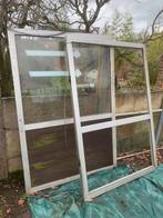 2  aluminium deuren, Ophalen, Glas, Gebruikt, Aluminium