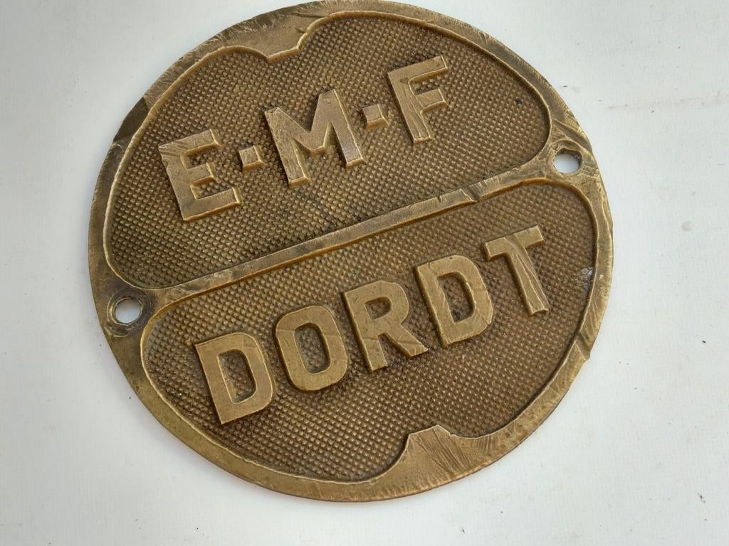 Bronzen plaat EMF DORDT, Ophalen of Verzenden, Overige landen