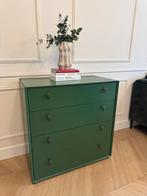 Gerestylde ladekast – donkergroen – uniek item, Huis en Inrichting, Ophalen, Zo goed als nieuw, 25 tot 50 cm, 50 tot 100 cm