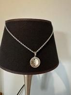 Zilveren ketting + zilveren feyenoord hanger (92,5% zilver), Met hanger, Nieuw, Ophalen of Verzenden, Zilver