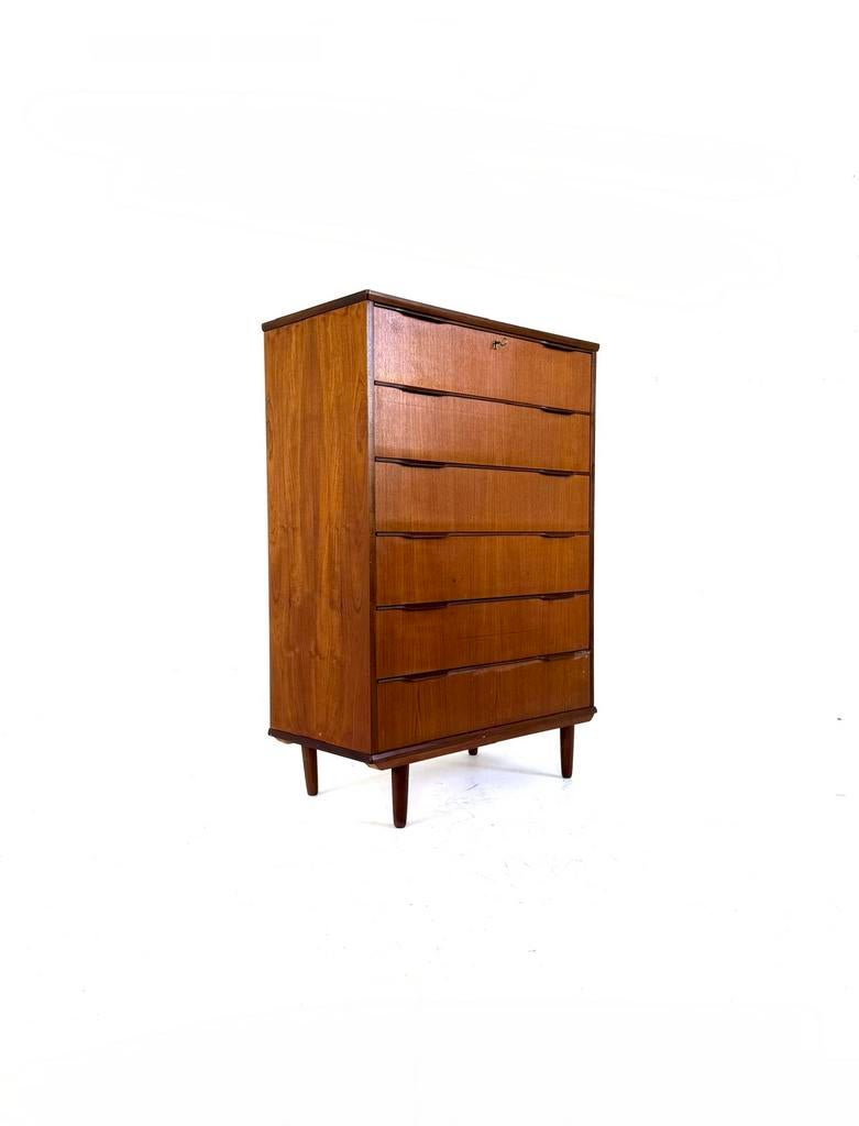 Vintage XXL teakhouten ladekast, Ejsing Møbelfabrik ‘60, Huis en Inrichting, Kasten | Ladekasten, Teakhout, 100 tot 150 cm, Zo goed als nieuw