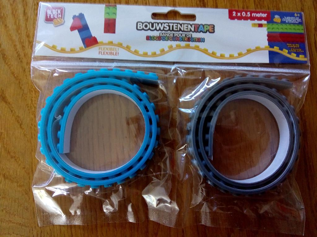 Bouwstenen tape flexibel Block Tech grijs en blauw, Ophalen of Verzenden, Nieuw, Overige merken