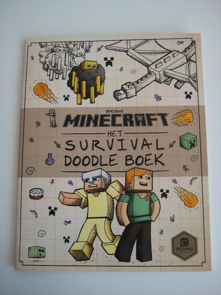 Minecraft Survival Doodle Book Minecraft figuren tekenen, Ophalen of Verzenden, Zo goed als nieuw, Papier, Schets- of Tekenboek