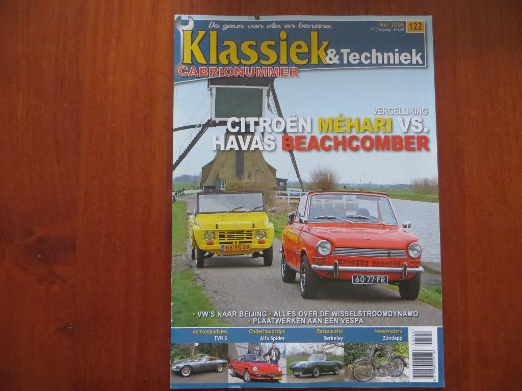 Klassiek & Techniek 122 Citroën Méhari, DAF 55 HAVAS, Ophalen of Verzenden, Nieuw, Citroën
