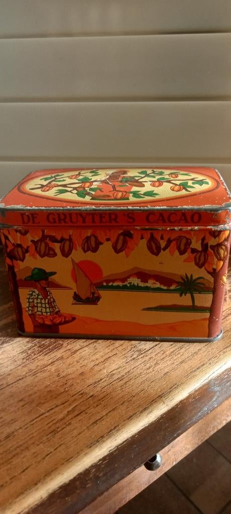 Blikje De Gruyter's Cacao, Verzamelen, Ophalen of Verzenden, Gebruikt, Overige, Overige merken