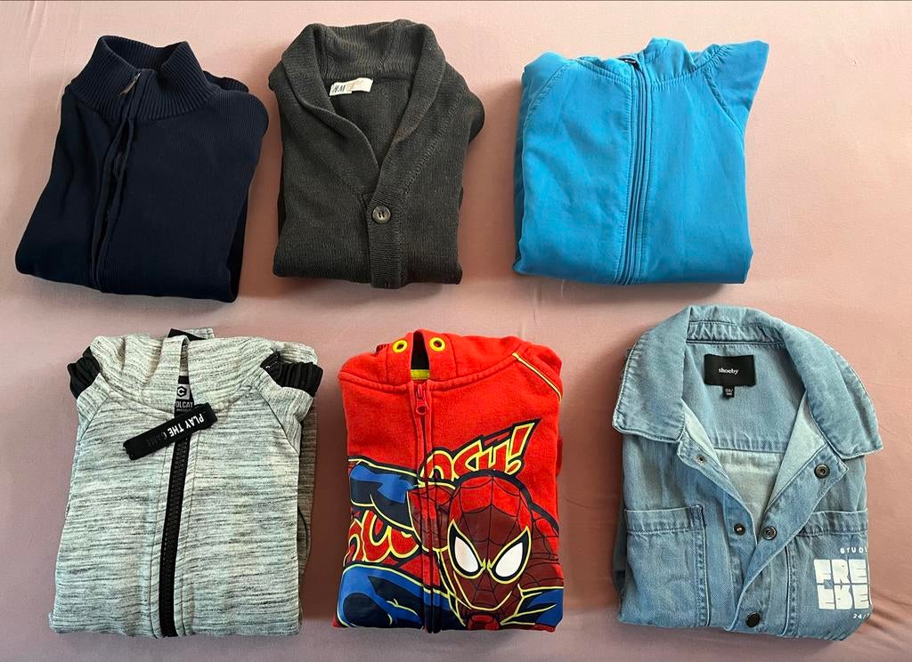 Jongens kledingpakket maat 134-140: jassen en vesten, Ophalen of Verzenden, Gebruikt, Jongen