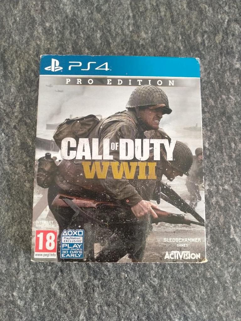 call of duty wwII pro edition (met steelcase) ps4, Ophalen, Vanaf 18 jaar, Shooter, 1 speler