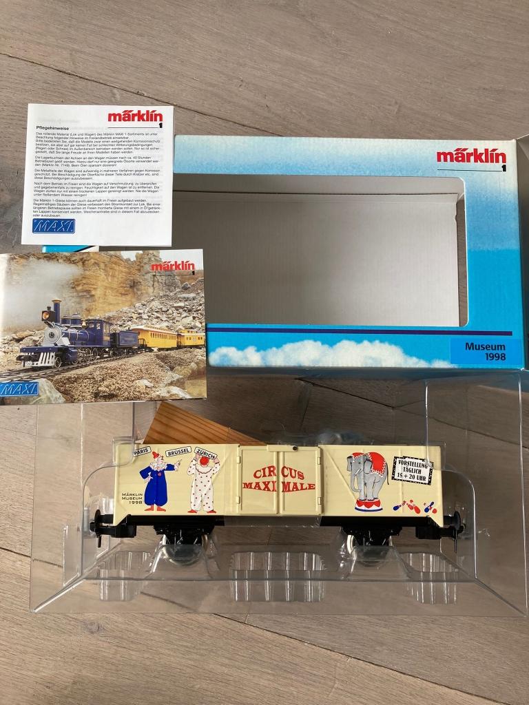 Marklin spoor 1 wagon museum 1998 nieuwstaat, Wisselstroom, Verzenden, Märklin, Nieuw