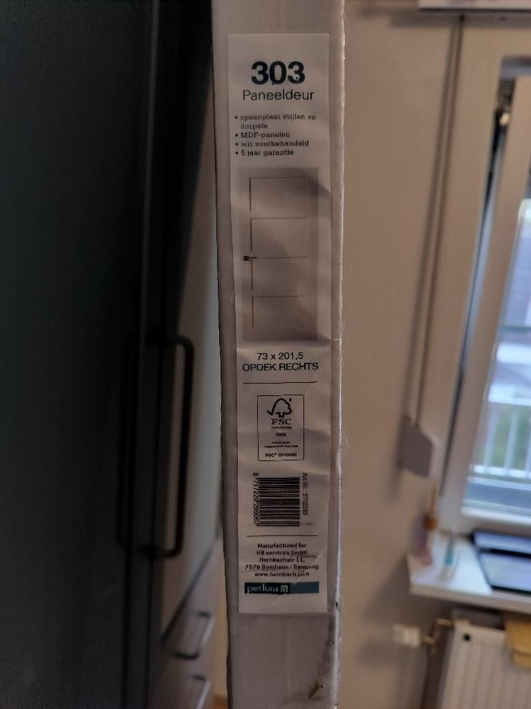 PERTURA Binnendeur 303, Doe-het-zelf en Verbouw, Ophalen, Minder dan 80 cm, Binnendeur, Nieuw