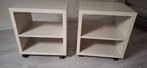 Witte Ikea nachtkastjes op wieltjes, Huis en Inrichting, Ophalen, Minder dan 45 cm