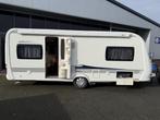 Hobby Excellent 560 UL 2 Aparte bedden + Breed 250cm BJ 2013, Caravans en Kamperen, Caravans, Lengtebed, Rondzit, Hobby, Bedrijf