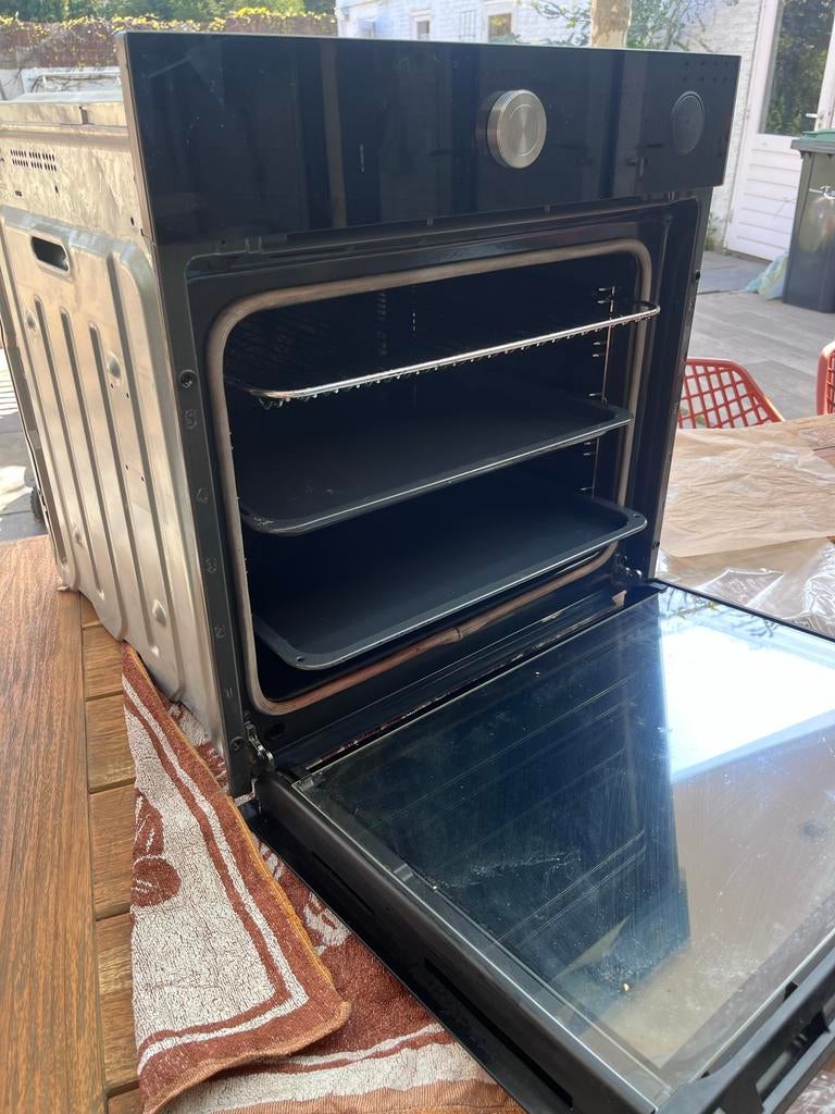 IKEA FINSMAKARE Stoomoven - Zwart, Inbouw, Gebruikt, Oven, 60 cm of meer, Stoom
