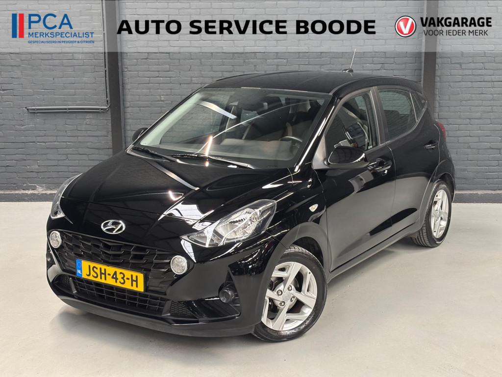 Hyundai I10 5-deurs 1.0 automaat - stoel + stuurverwarming -, Auto's, Stof, Gebruikt, 899 kg, Zwart