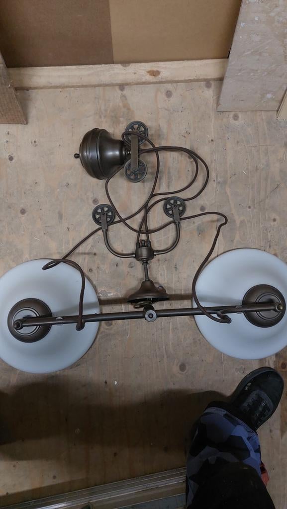 Katrollamp, Ophalen of Verzenden, Zo goed als nieuw, Metaal of Aluminium