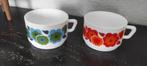 Vintage kommen koppen Arcopal Lotus 2x, Ophalen of Verzenden, Kom(men), Overige stijlen, Glas