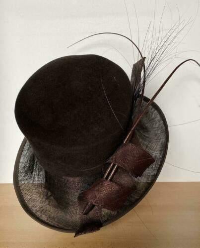 Hoed maat 59 NIEUW bruin NIEUW, Ophalen of Verzenden, Nieuw, 58 cm (L, 7¼ inch) of meer, Hoed