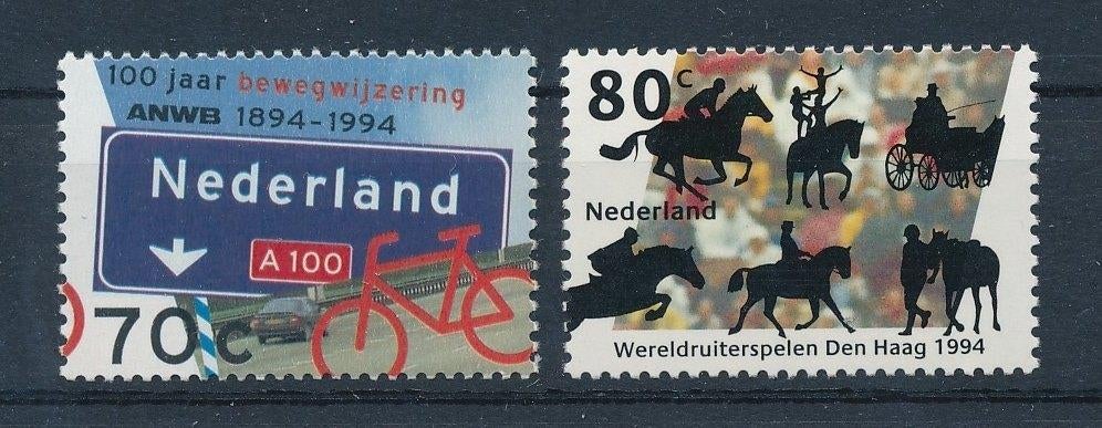 1616 - 1617 (jaar 1994) | 100 jaar ANWB bewegwijzering, Postzegels en Munten, Ophalen of Verzenden, Na 1940, Postfris
