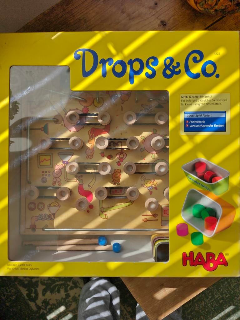 HABA Drops & Co. knikkerbaan bordspel, Ophalen, Gebruikt, Jongen of Meisje
