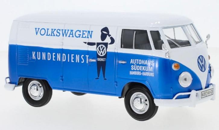 MotorMax, Volkswagen T1 Kasten, Volkswagen Kundendienst, Hobby en Vrije tijd, Modelauto's | 1:24, Nieuw, Bus of Vrachtwagen, Motormax