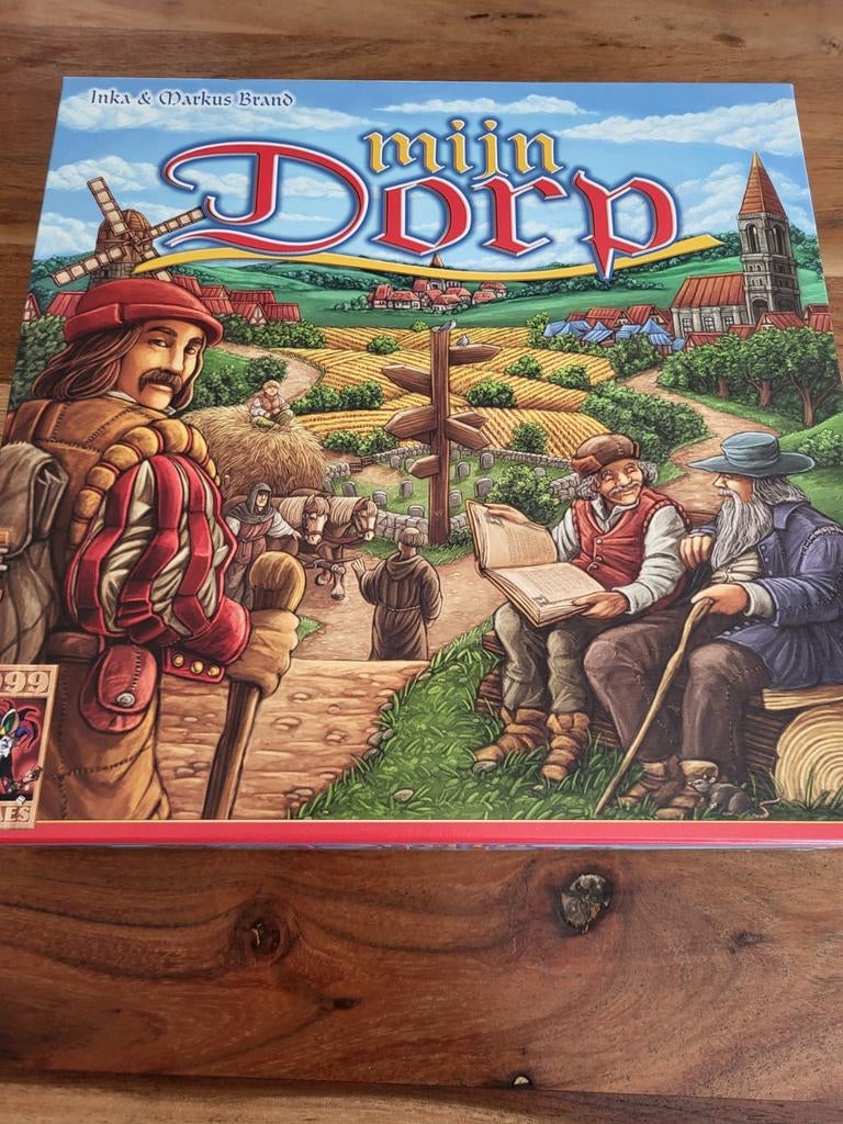 Mijn Dorp Bordspel, Hobby en Vrije tijd, Gezelschapsspellen | Bordspellen, Een of twee spelers, Ophalen of Verzenden, Gebruikt