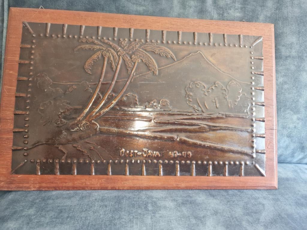 Oude afbeelding java, Antiek en Kunst, Antiek | Kleden en Textiel, Ophalen