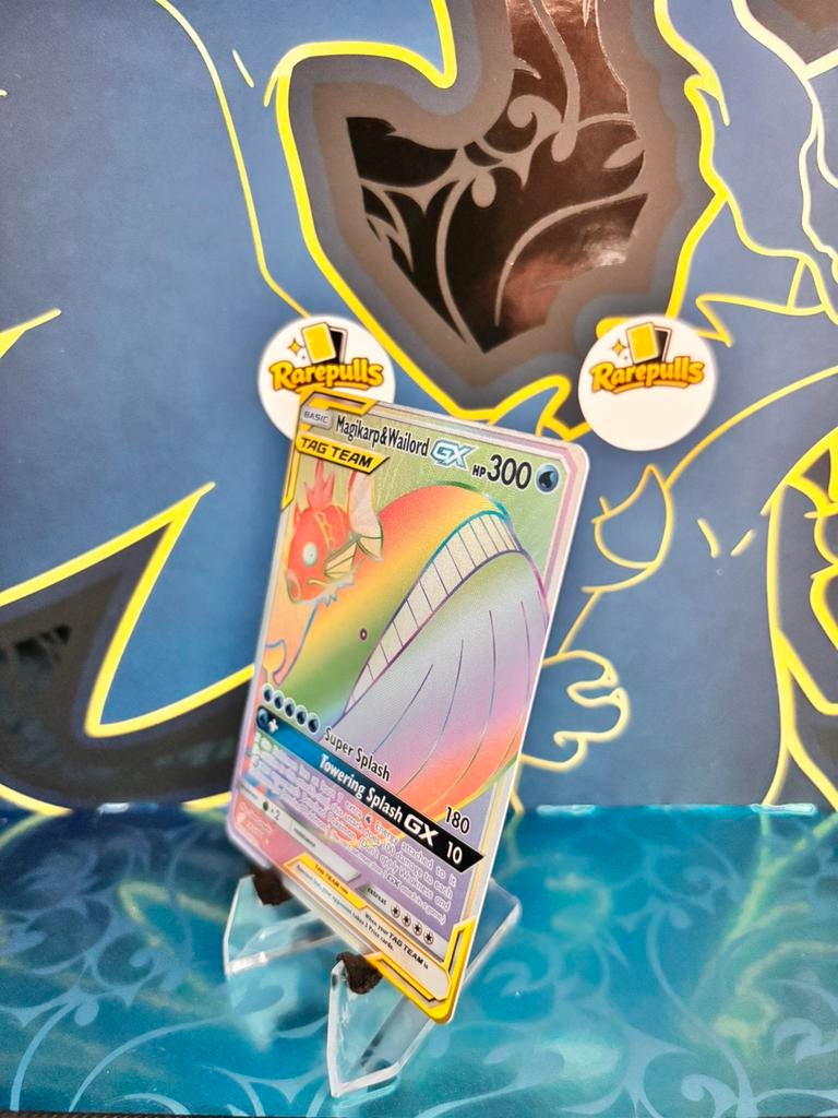 Magikarp & Wailord GX Rainbow 183/181, Ophalen of Verzenden, Zo goed als nieuw