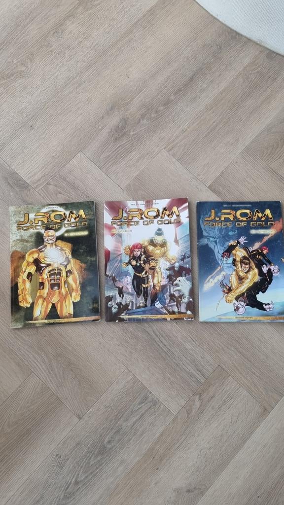 J.ROM Force of Gold - Complete Serie (3 stripboeken), Boeken, Stripboeken, Complete serie of reeks, Ophalen of Verzenden, Zo goed als nieuw