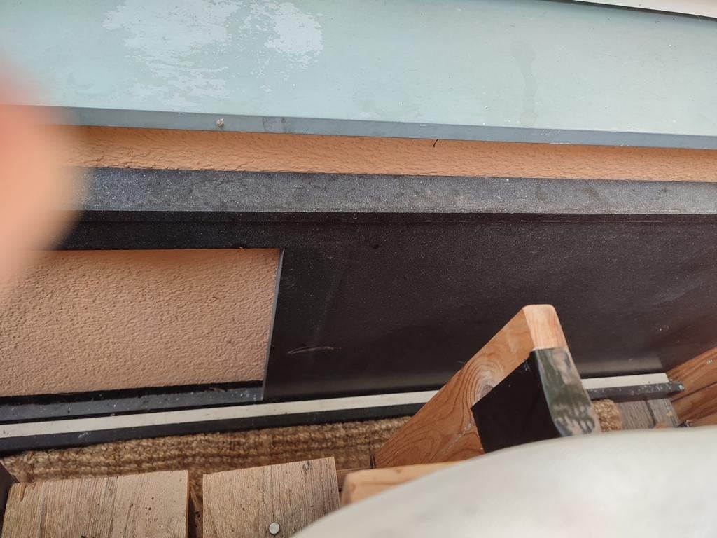 Gratis !!! Keukenblad 220 x 60 graniet zwart, Huis en Inrichting, Keuken | Keukenelementen, Ophalen, 50 tot 75 cm, Zwart, Minder dan 100 cm