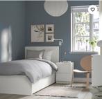 IKEA Malm eenpersoonsbed met lades - wit, Huis en Inrichting, Slaapkamer | Bedden, Ophalen, Gebruikt, 90 cm, Eenpersoons