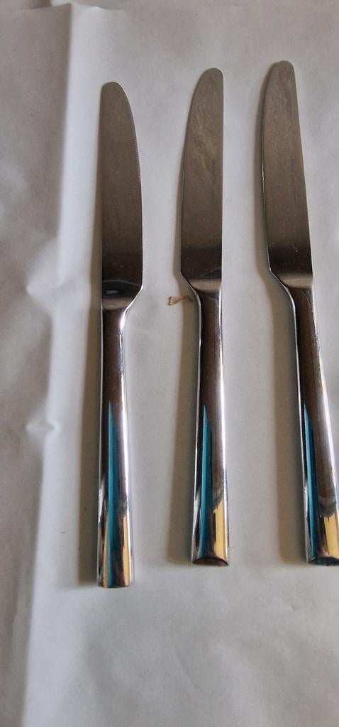 3x ah vivo villeroy en boch rvs bestek besteksets messen, Huis en Inrichting, Keuken | Bestek, Gebruikt, Ophalen of Verzenden
