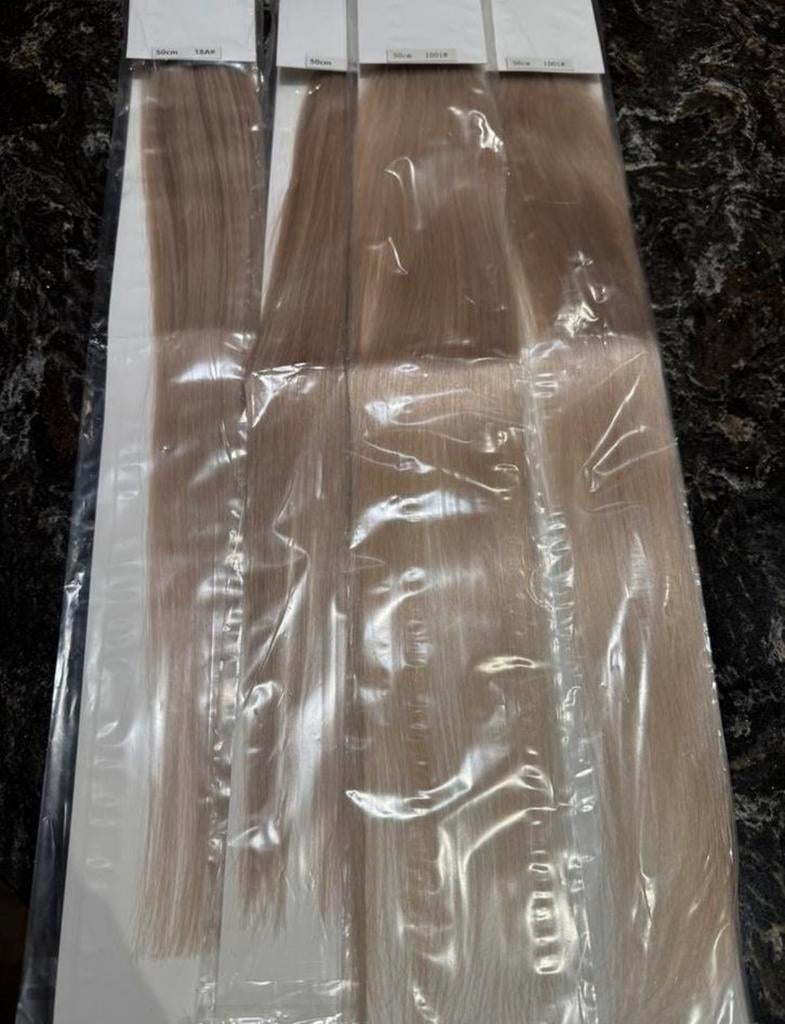Long tape extensions 100 % human hair 5 x, Ophalen of Verzenden, Nieuw, Overige typen