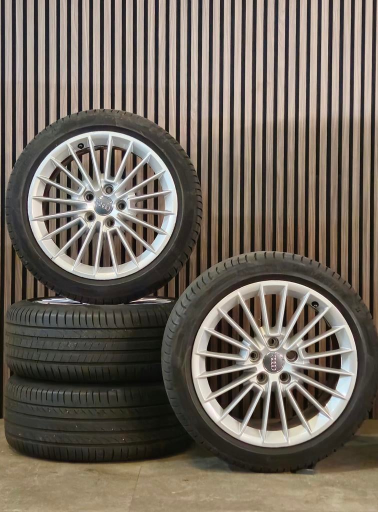 17" Orig. AUDI A3 TT Velgen+GOEDE Amerk Zomerbanden 5x112, Ophalen, Audi, Gebruikt, Banden en Velgen