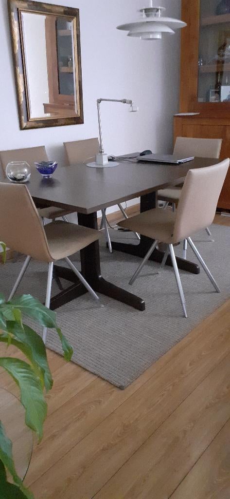 Design/vintage Thonet eettafel, Ophalen, Design, 200 cm of meer, 50 tot 100 cm