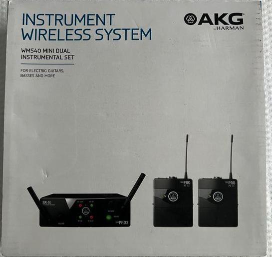 AKG WMS40 Draadloos Instrumentsysteem, Muziek en Instrumenten, Ophalen of Verzenden, Gebruikt, Instrumentmicrofoon, Draadloos