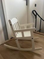 Witte Ikea kinder schommelstoel in goede staat, Ophalen of Verzenden, Zo goed als nieuw, Stoel