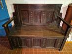 Antieke eikenhouten monnikenbank, Antiek en Kunst, Antiek | Meubels | Stoelen en Banken, Ophalen