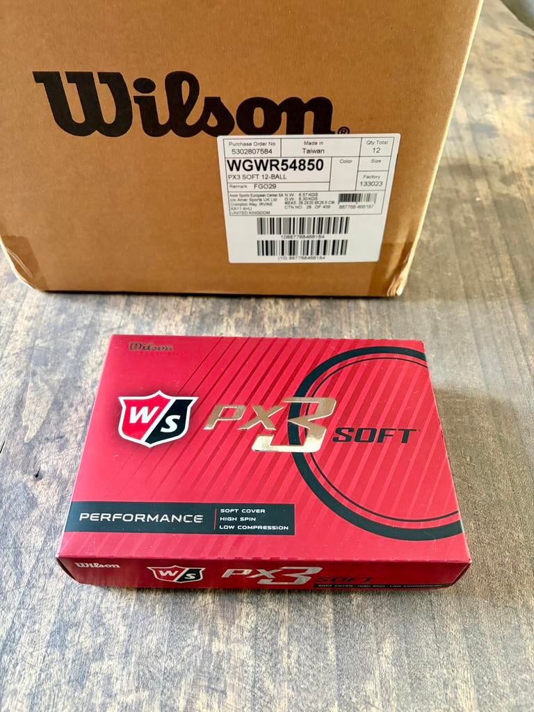 Wilson Staff PX3 Soft - Nieuw - Meerdere Dozijnen, Sport en Fitness, Golf, Ophalen of Verzenden, Nieuw, Bal(len)