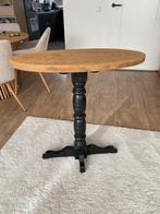 Houten Wijntafel / Bijzettafel, Huis en Inrichting, Ophalen, Minder dan 55 cm, Gebruikt, Ovaal