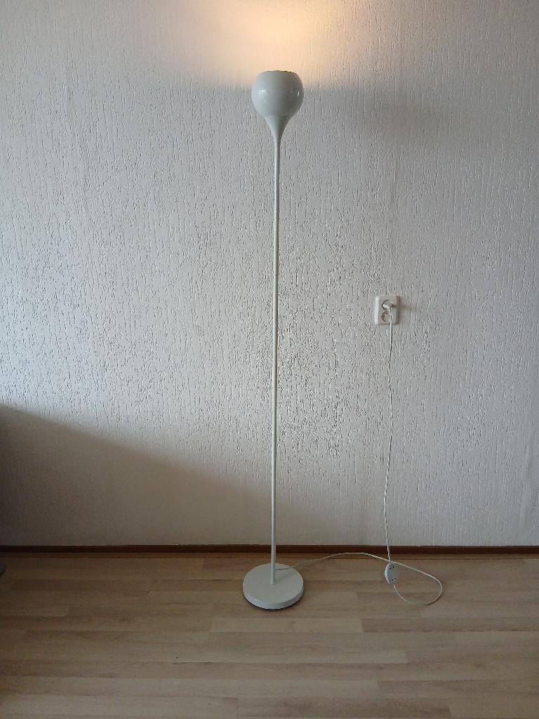 Retro Vloerlamp – Uplighter -  Bol, Huis en Inrichting, Lampen | Vloerlampen, Ophalen, Gebruikt, Vintage, Metaal