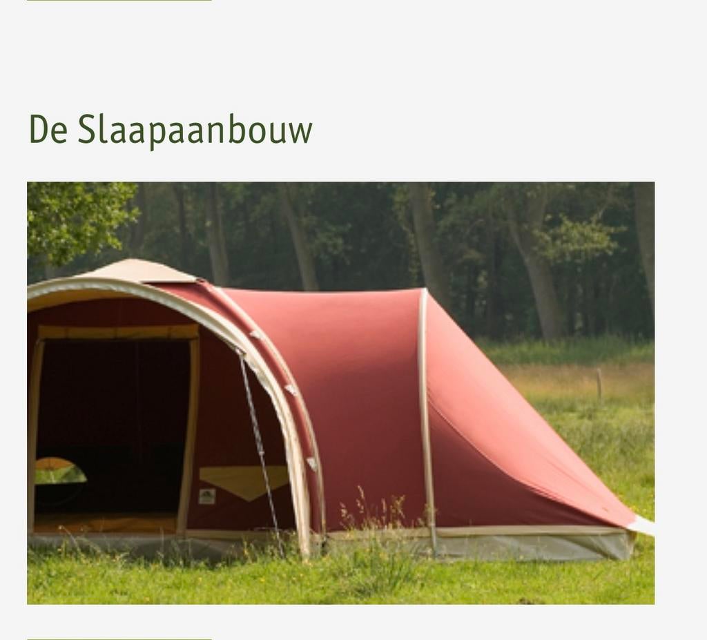 Karsten slaapaanbouw bordeauxrood 280x200, Caravans en Kamperen, Tenten, Ophalen, Gebruikt, Tot en met 2