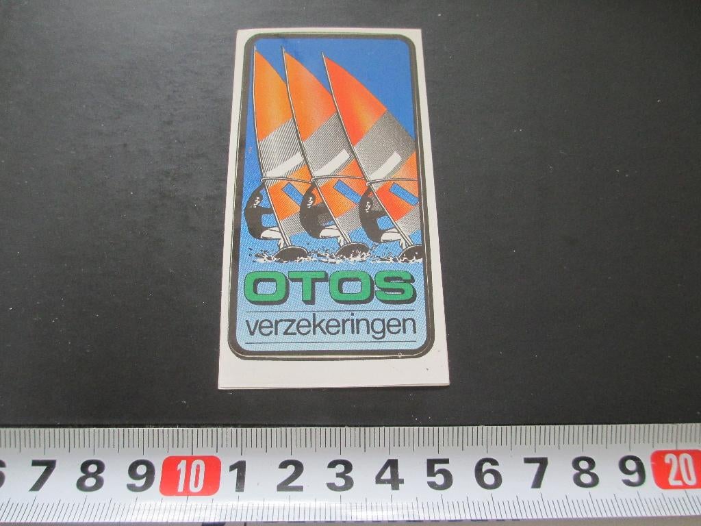 sticker OTOS verzekeringen - strip windsurfen, Ophalen, Zo goed als nieuw