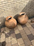 2 Grote Terracotta kruiken - Hoogte 60 cm, Ophalen, Gebruikt