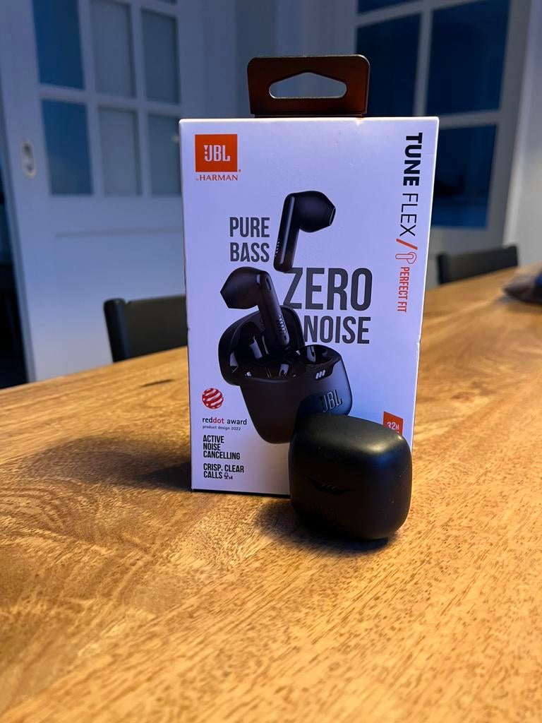 JBL Tune Flex, Telecommunicatie, Mobiele telefoons | Oordopjes, Zwart, Bluetooth, Nieuw, Ophalen of Verzenden