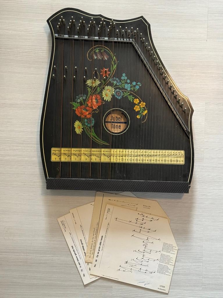 Mooie vintage Jubel Töne citer + melodiekaarten, Ophalen of Verzenden, Gebruikt