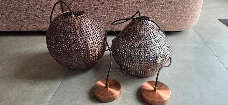 Dutchbone hanglampen, Huis en Inrichting, Lampen | Hanglampen, Gebruikt, Minder dan 50 cm, Ophalen of Verzenden